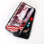 Wholesale iPhone XS / X Design Tempered Glass Hybrid Case (Statue of Liberty)